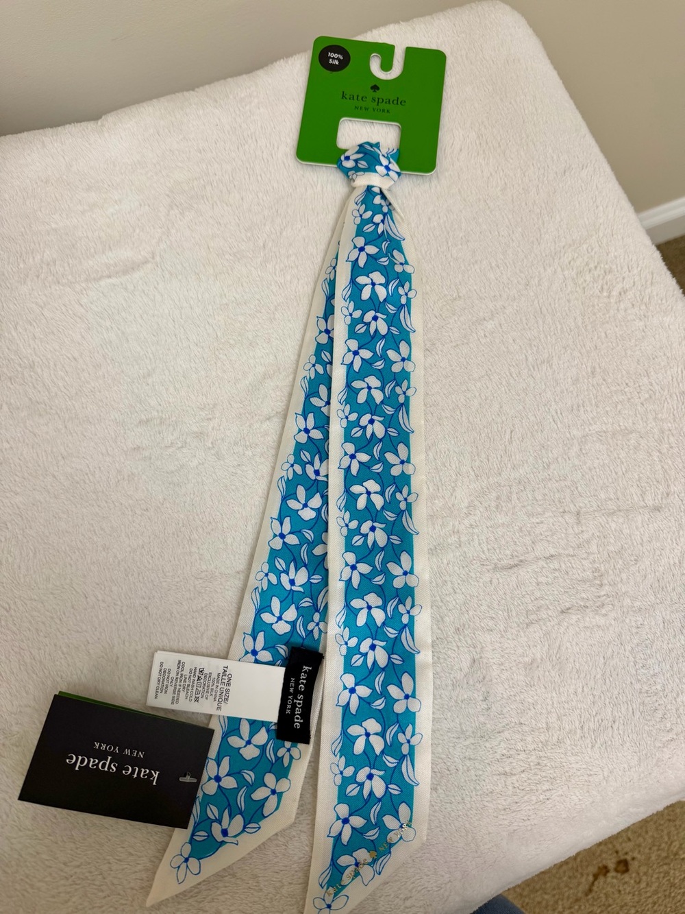 Kate Spade Silk Bag Scarf - Picture 2 of 6